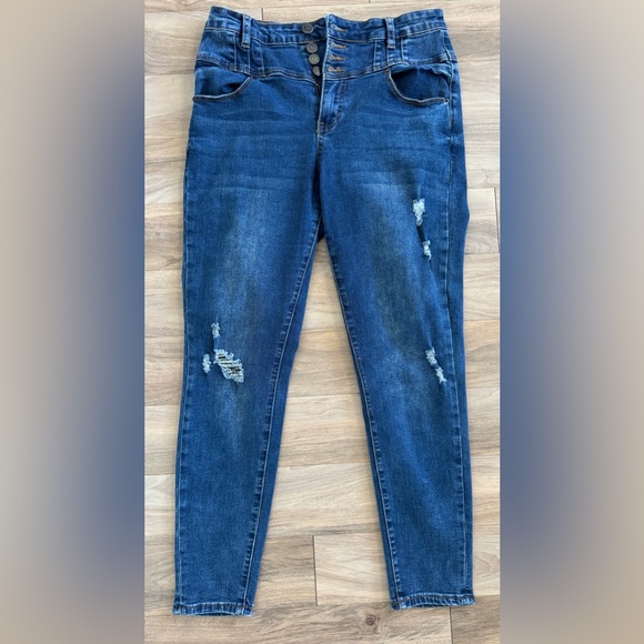 WOMENS Highway Jeans Ripped Jeans Size 7/8 - Picture 1 of 6